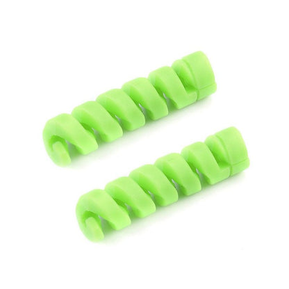 Spiral Style Silicone Data Cable Protective Cover Anti-wire Break Winder(Green) - Cable Organizer by PMC Jewellery | Online Shopping South Africa | PMC Jewellery | Buy Now Pay Later Mobicred