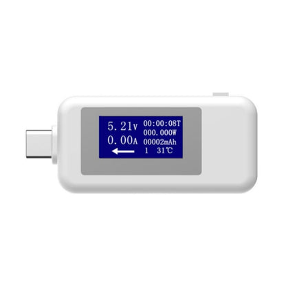 KEWEISI Multi-function Type-C / USB-C Tester Charger Detector Digital Voltmeter Ammeter Voltage Meters(White) - Current & Voltage Tester by PMC Jewellery | Online Shopping South Africa | PMC Jewellery