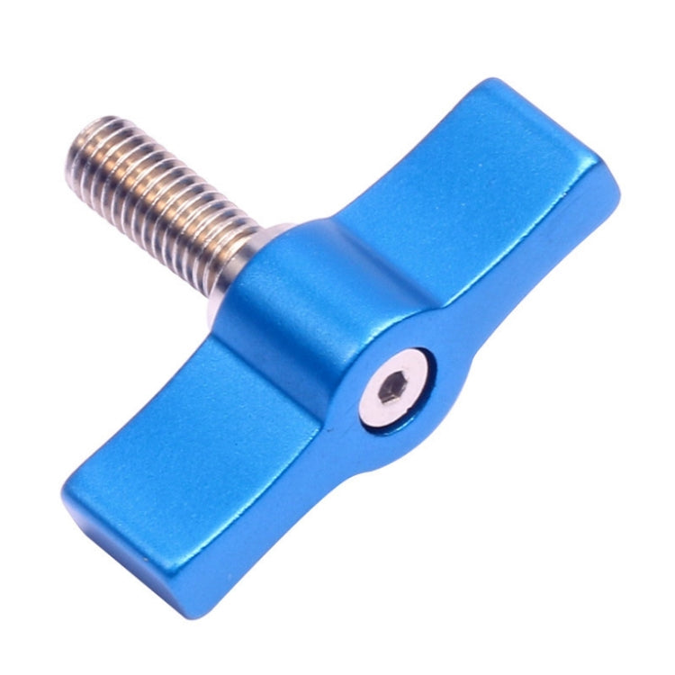 10PCS T-shaped Screw Multi-directional Adjustment Hand Screw Aluminum Alloy Handle Screw, Specification:M4(Blue) - Screws by PMC Jewellery | Online Shopping South Africa | PMC Jewellery | Buy Now Pay Later Mobicred