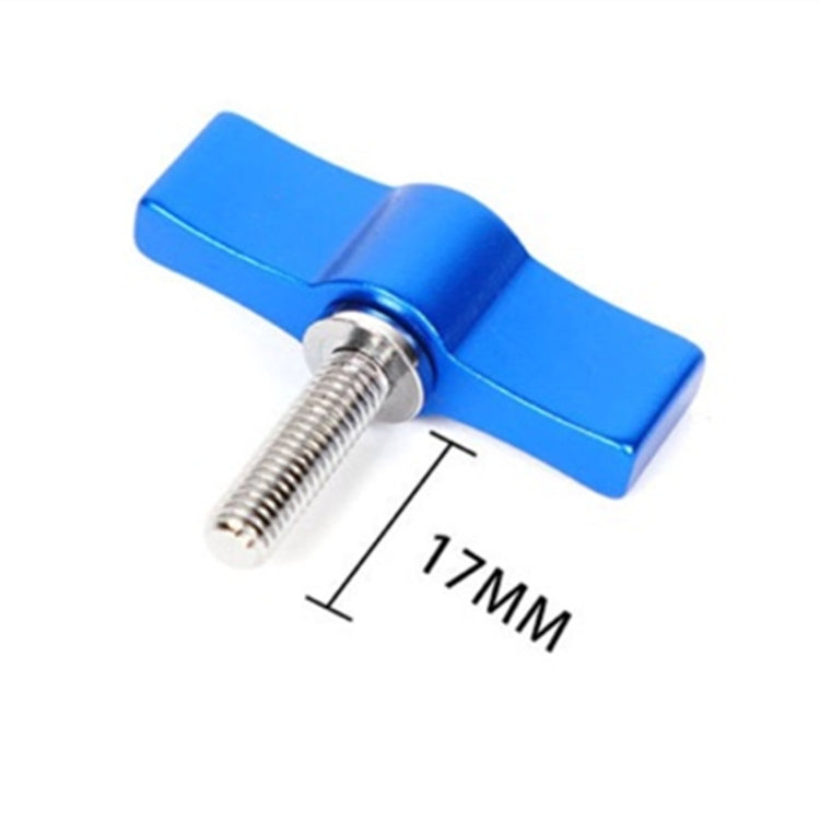 10PCS T-shaped Screw Multi-directional Adjustment Hand Screw Aluminum Alloy Handle Screw, Specification:M4(Blue) - Screws by PMC Jewellery | Online Shopping South Africa | PMC Jewellery | Buy Now Pay Later Mobicred