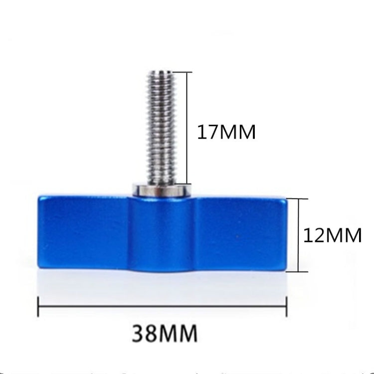 10PCS T-shaped Screw Multi-directional Adjustment Hand Screw Aluminum Alloy Handle Screw, Specification:M6(Red) - Screws by PMC TechLife | Online Shopping South Africa | PMC TechLife | Buy Now Pay Later Mobicred