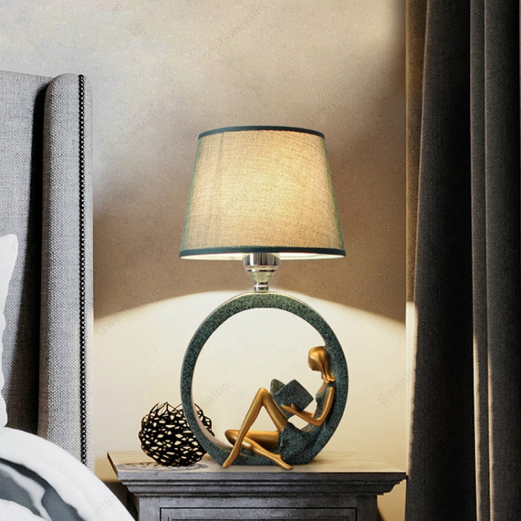 Modern Bedside Reading Statue Base Lamp Home Decoration, Light color:Dimming Switch 3W Yellow Light Bulb - Bedside Light by PMc TechLife | Online Shopping South Africa | PMc TechLife | Buy Now Pay Later Mobicred
