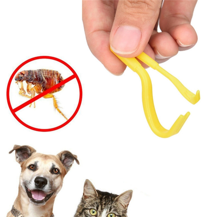 2 PCS Pet Catcher Flea Clipper Animal Deworming Pull Hard Tick Extractor Cats and Dogs Lice Scavenging Flea Hook(Green) - Flea & Tick Control by PMC Jewellery | Online Shopping South Africa | PMC Jewellery