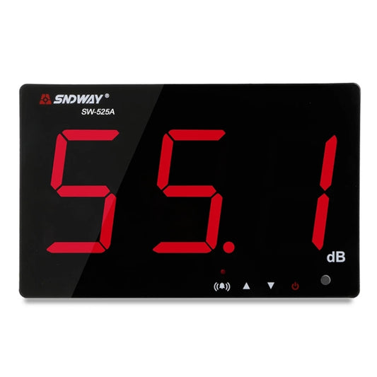 SNDWAY SW525A Wall-mounted 30-130dB Large Screen Digital Display Noise Decibel Monitoring Testers - Light & Sound Meter by SNDWAY | Online Shopping South Africa | PMC Jewellery | Buy Now Pay Later Mobicred