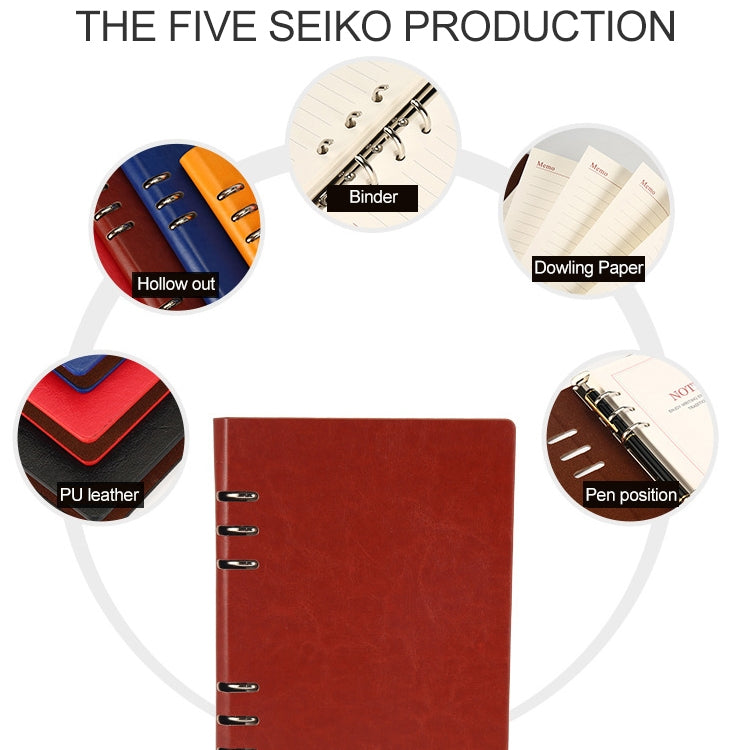 Business Notepad Loose Leaf Replaceable Inner Notebook Thickened Diary Book, Color:A5 Black - Notebooks by PMc TechLife | Online Shopping South Africa | PMc TechLife | Buy Now Pay Later Mobicred