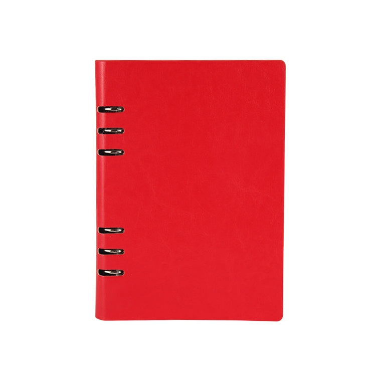 Business Notepad Loose Leaf Replaceable Inner Notebook Thickened Diary Book, Color:A5 Red - free shipping - PMc TechLife - Order now!