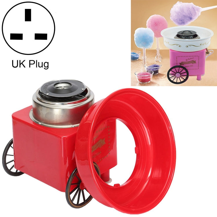Retro Trolley Mini Cotton Candy Machine, Specification:British Regulations 220 V(Red) - free shipping - PMC TechLife - Order now!