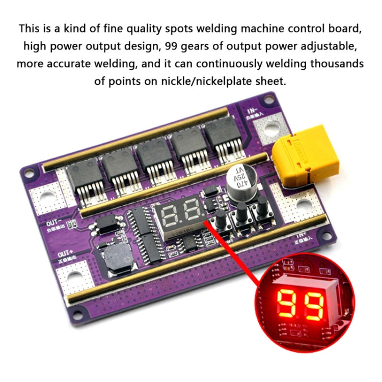 Lead-Acid Battery Version 12V Digital Display DIY Battery Spot Welding Machine Pen Control, Style:6 Square Pen With Case - Others by PMC TechLife | Online Shopping South Africa | PMC TechLife | Buy Now Pay Later Mobicred