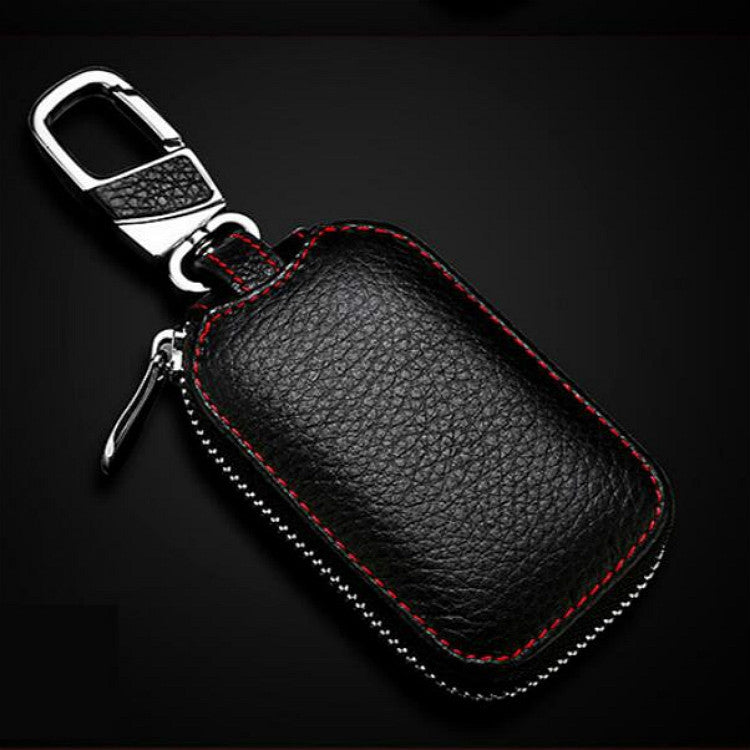 Multifunctional Hook Up Leather Car Key Bag(Black) - free shipping - PMC TechLife - Order now!