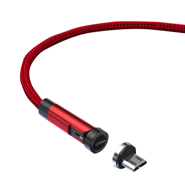 CC57 Micro USB Magnetic Interface Rotating Fast Charging Data Cable, Cable Length: 1m(Red) - Charging Cable & Head by PMC TechLife | Online Shopping South Africa | PMC TechLife
