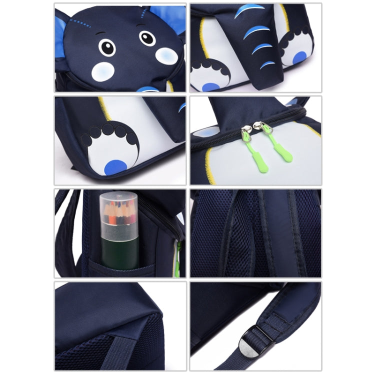 Elephant School Backpack for Children Cute 3D Animal Kids School Bags Boys Girls Schoolbag(Green) - Kids Bags by PMC Jewellery | Online Shopping South Africa | PMC Jewellery