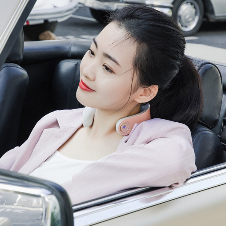 Intelligent Shoulder and Neck Massage Instrument PGG Cervical Spine Physiotherapy Massage Heating Multi-function Neck Protection Instrument, Style:With Patch(White) - free shipping - PMC TechLife - Order now!