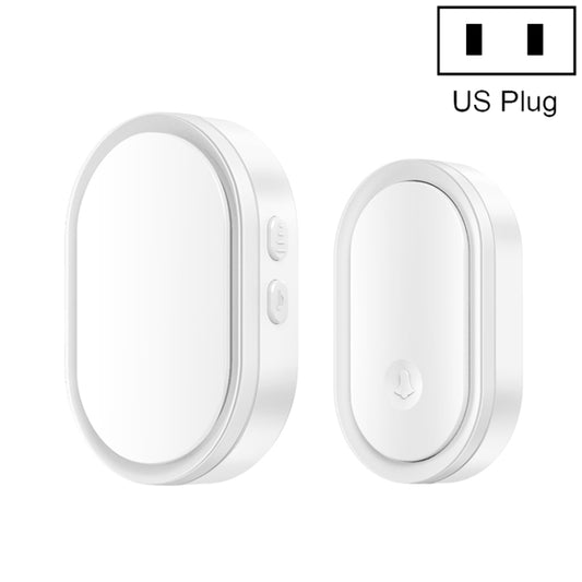 CACAZI A99 Home Smart Remote Control Doorbell Elderly Pager, Style:US Plug(White) - Wireless Doorbell by CACAZI | Online Shopping South Africa | PMC Jewellery