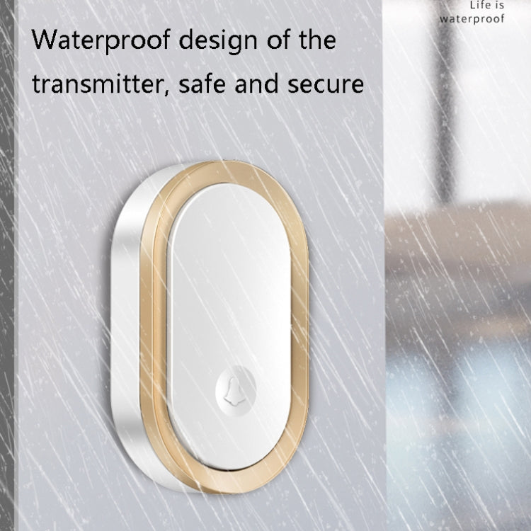 CACAZI A99 Home Smart Remote Control Doorbell Elderly Pager, Style:US Plug(Silver) - free shipping - PMC TechLife - Order now!