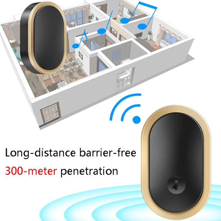 CACAZI A99 Home Smart Remote Control Doorbell Elderly Pager, Style:UK Plug(Silver) - Wireless Doorbell by CACAZI | Online Shopping South Africa | PMC TechLife | Buy Now Pay Later Mobicred