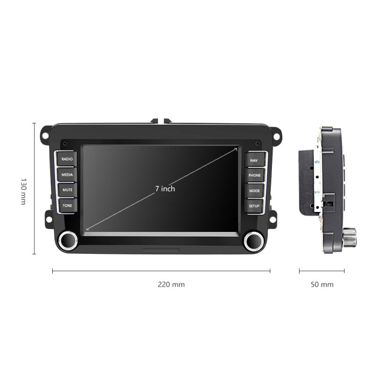 A3040 For Volkswagen 7-inch 2+32G Android Car Navigation Central Control Large Screen Player With Wireless CarPlay, Style:Standard+AHD Camera - Car MP3 & MP4 & MP5 by PMC Jewellery | Online Shopping South Africa | PMC Jewellery | Buy Now Pay Later Mobicred