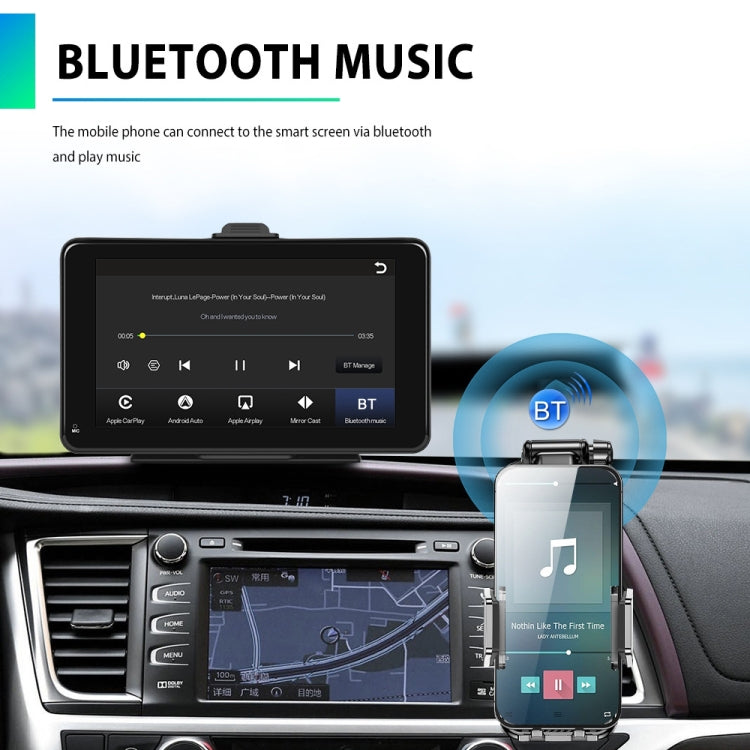 A3135 7 Inch HD Wired Smart Screen With Wireless CarPlay + Android Auto + Android With With 32G Memory Card - Car MP3 & MP4 & MP5 by PMC TechLife | Online Shopping South Africa | PMC TechLife | Buy Now Pay Later Mobicred
