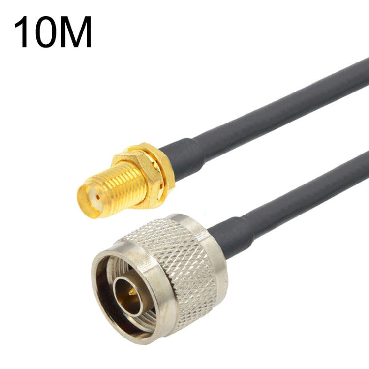 SMA Female To N Male RG58 Coaxial Adapter Cable, Cable Length:10m - Connectors by PMC Jewellery | Online Shopping South Africa | PMC Jewellery | Buy Now Pay Later Mobicred