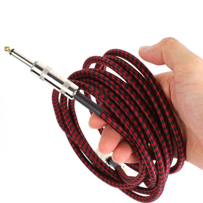 Guitar Connection Wire Folk Bass Performance Noise Reduction Elbow Audio Guitar Wire, Size:10m(Red Black) - Microphone Audio Cable & Connector by PMC Jewellery | Online Shopping South Africa | PMC Jewellery | Buy Now Pay Later Mobicred