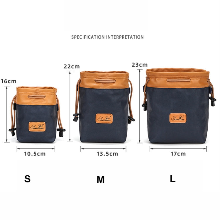 S.C.COTTON Camera Lens Protection Bag Liner Bag Waterproof Camera Storage Bag, Size: S(Gray) - Soft Bag by S.C.COTTON | Online Shopping South Africa | PMC TechLife | Buy Now Pay Later Mobicred
