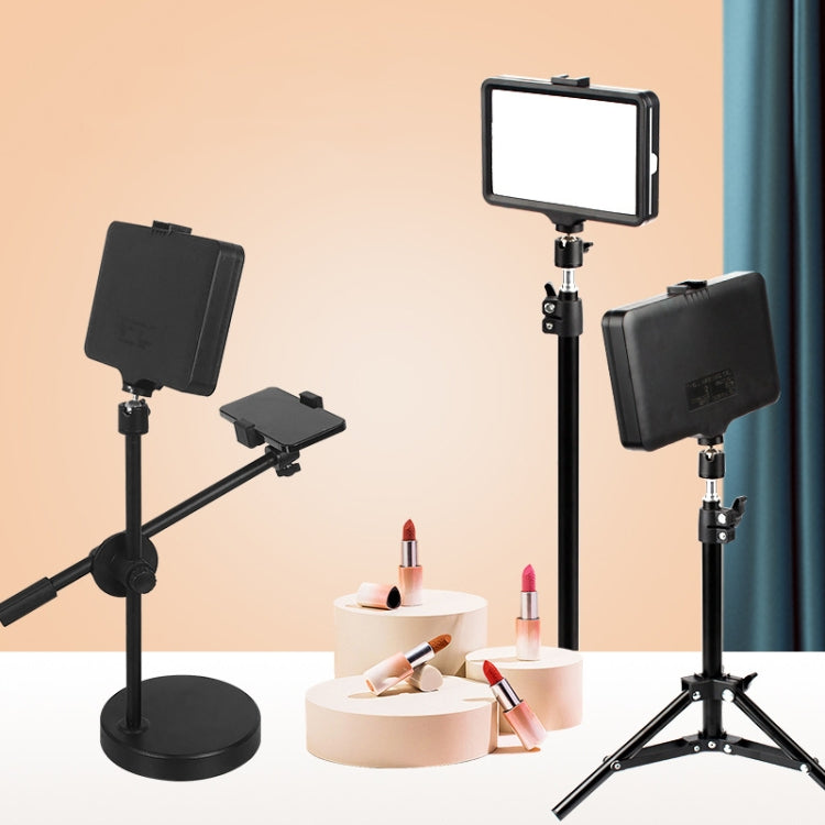 6 Inch 3200-5500K Three-color Temperature Photography Flat-panel Live Fill Light,Spec: 2.1m Bracket - Selfie Light by PMC TechLife | Online Shopping South Africa | PMC TechLife