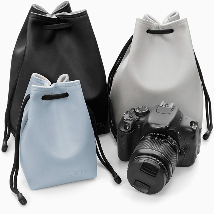 Baona Camera Bag Lens Drawstring Pouch, Size: Medium(Black) - free shipping - PMC TechLife - Order now!