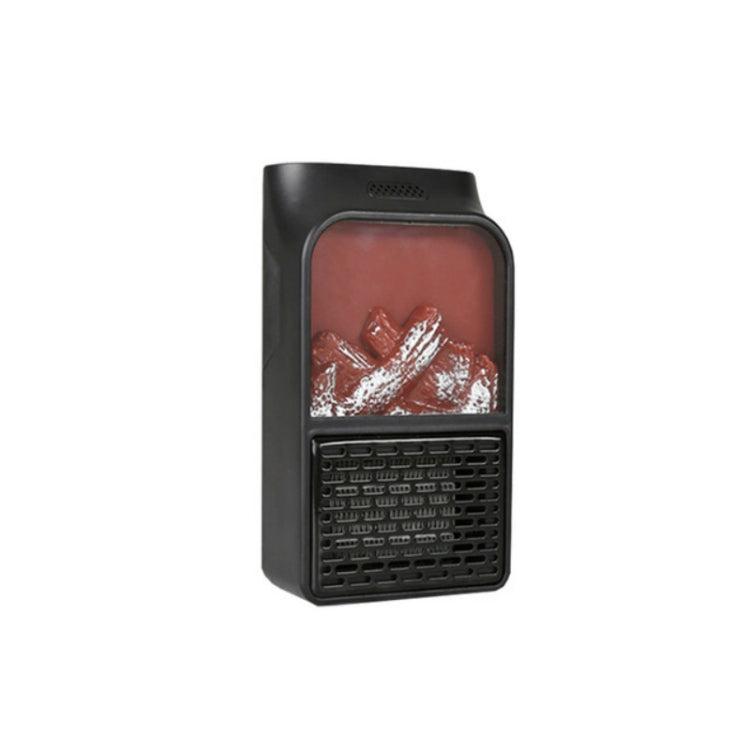 Flame Simulation Mini Portable Desktop Heater, Style:Without Remote Control, Plug Type:EU(Black) - Electric Heaters by PMC Jewellery | Online Shopping South Africa | PMC Jewellery | Buy Now Pay Later Mobicred