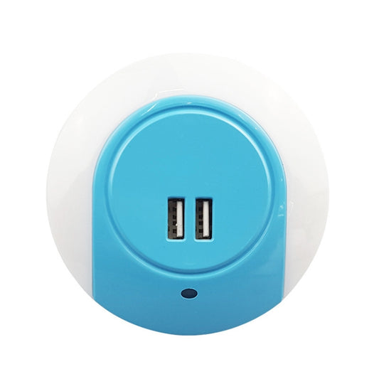 A78B LED Night Light With USB Port Intelligent Light Control Sensor Light, Plug:US Plug(Blue) - Sensor LED Lights by PMC Jewellery | Online Shopping South Africa | PMC Jewellery | Buy Now Pay Later Mobicred