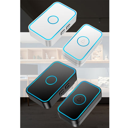 CACAZI A78 Long-Distance Wireless Doorbell Intelligent Remote Control Electronic Doorbell, Style:US Plug(Elegant Black) - Wireless Doorbell by CACAZI | Online Shopping South Africa | PMC Jewellery