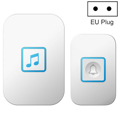 CACAZI A86 Electronic Music Remote Control Doorbell One For One AC Wireless Doorbell, Style:EU Plug(White) - Wireless Doorbell by CACAZI | Online Shopping South Africa | PMC Jewellery