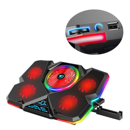 CoolCold 5V Speed Control Version Gaming Laptop Cooler Notebook Stand,Spec: Red Symphony - Cooling Pads by CoolCold | Online Shopping South Africa | PMC Jewellery | Buy Now Pay Later Mobicred