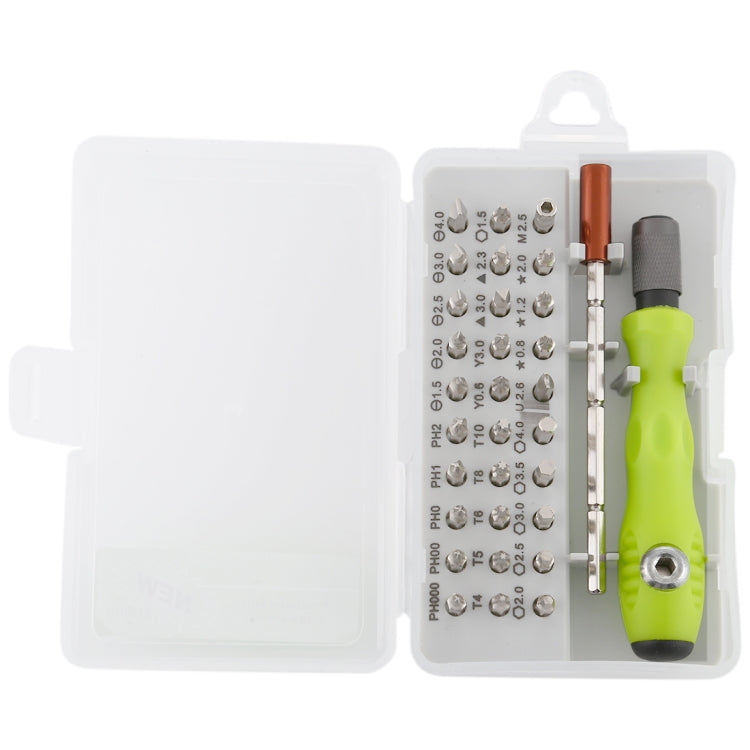 32-in-1 CRV Steel Mobile Phone Disassembly Repair Tool Multi-function Combination Screwdriver Set(Gray Green) - free shipping - PMC TechLife - Order now!