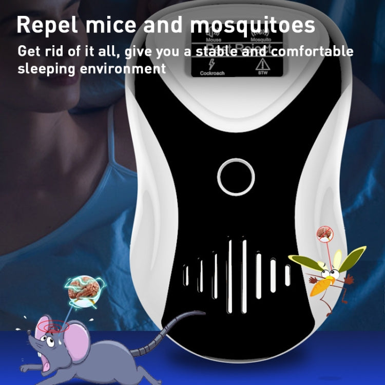 Ultrasonic Mouse Repeller Energy-Saving Silent Insect Repeller, Plug Type:EU Plug(Blue White) - Repellents by PMC Jewellery | Online Shopping South Africa | PMC Jewellery | Buy Now Pay Later Mobicred