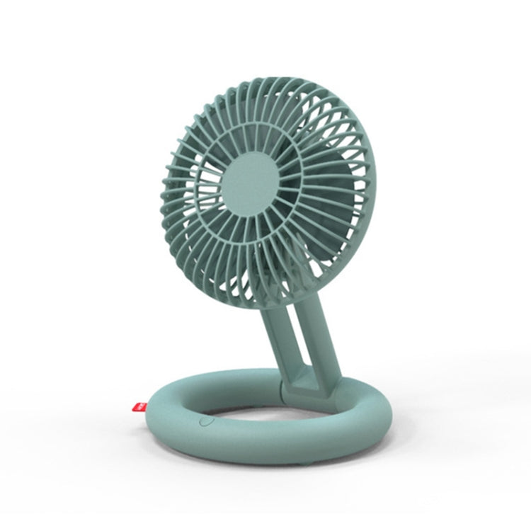 Desktop Folding Fan USB Charging Circulation Fan Mini Handheld Portable Laying Fan(Green) - Electric Fans by PMC Jewellery | Online Shopping South Africa | PMC Jewellery | Buy Now Pay Later Mobicred