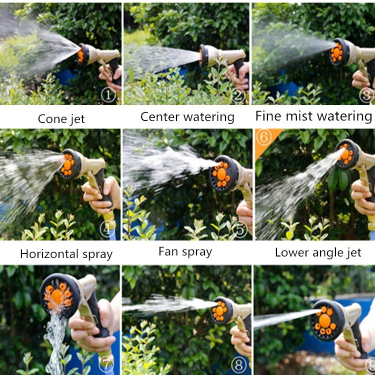 Electroplating Multifunctional High-pressure Water Gun 9 Function Front Trigger Car Wash Water Gun - Car Washer & Accessories by PMC TechLife | Online Shopping South Africa | PMC TechLife | Buy Now Pay Later Mobicred