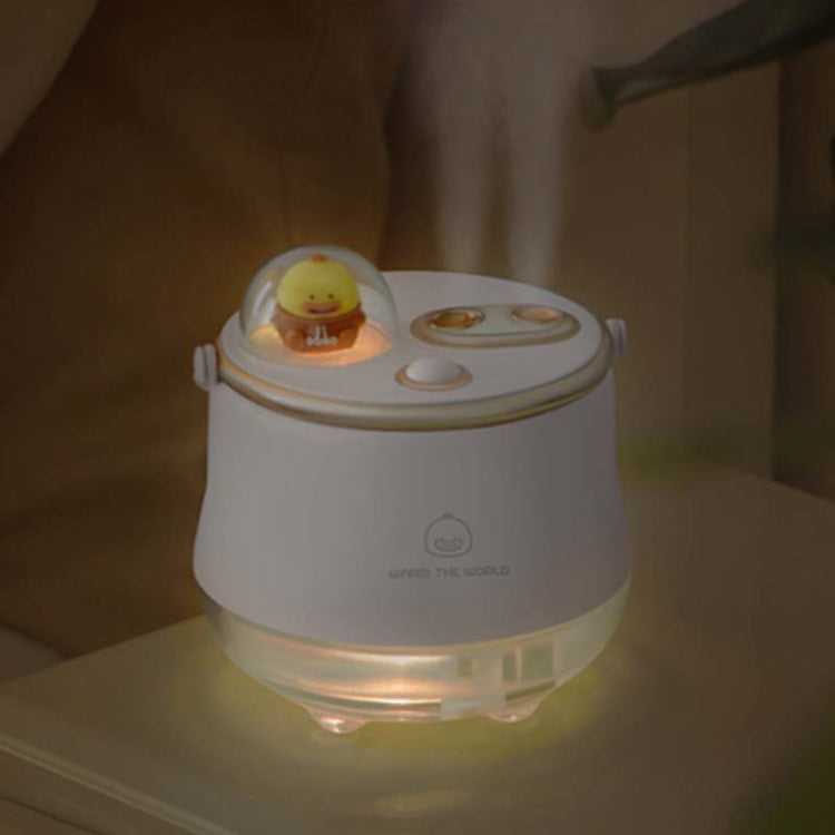 F08 Wired Water Replenishing Double Spray Humidifier LED Night Light Humidifier(White) - free shipping - PMC TechLife - Order now!