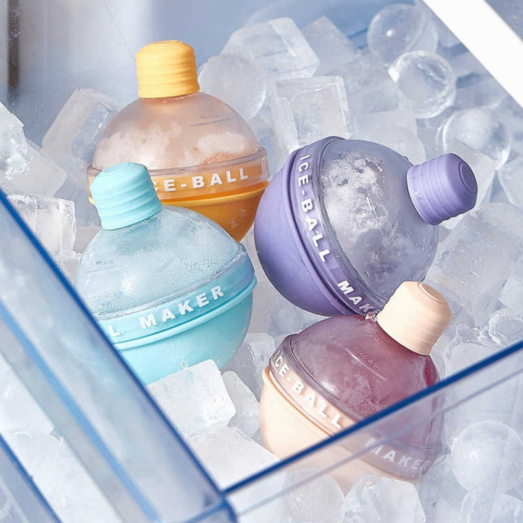 2PCS Home Whiskey Bulb Ice Ball Ice Cube Silicone Mold With Funnel(Lavender Purple) - Food Molds by PMC TechLife | Online Shopping South Africa | PMC TechLife