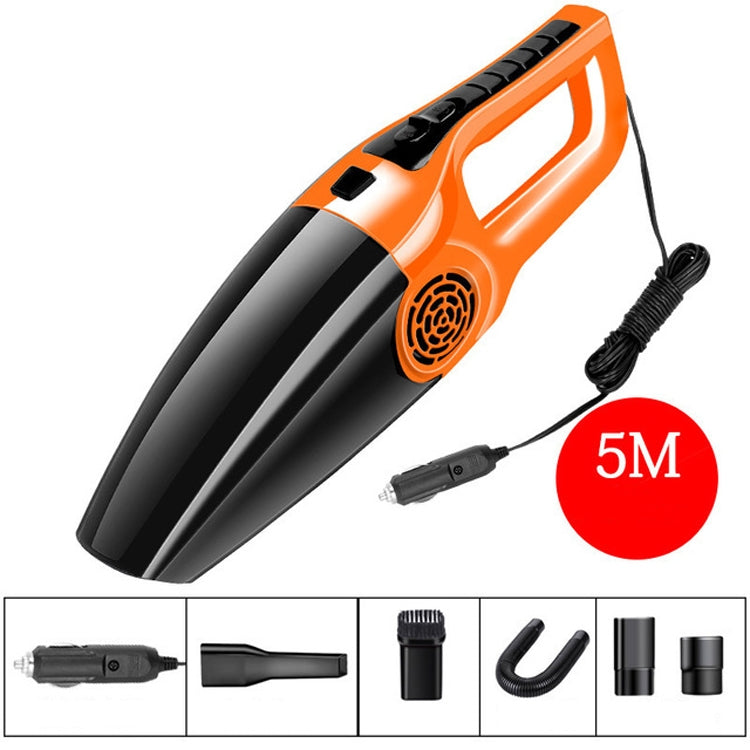 Car Vacuum Cleaner High Power 120W Home Car Dual-use Vacuum Cleaner Powerful Dry and Wet Wired Models Seventh Generation(Orange) - Vacuum Cleaner by PMC Jewellery | Online Shopping South Africa | PMC Jewellery | Buy Now Pay Later Mobicred