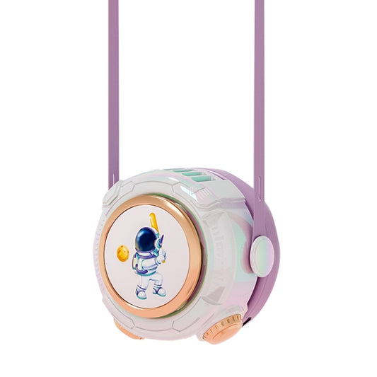 MD666-3 Cartoon Space Capsule Mini Portable Bladeless Hanging Neck Fan(Purple) - Electric Fans by PMC Jewellery | Online Shopping South Africa | PMC Jewellery | Buy Now Pay Later Mobicred