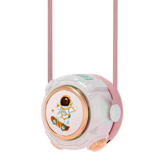 MD666-3 Cartoon Space Capsule Mini Portable Bladeless Hanging Neck Fan(Pink) - Electric Fans by PMC Jewellery | Online Shopping South Africa | PMC Jewellery | Buy Now Pay Later Mobicred