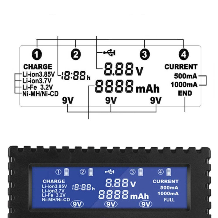 HTRC CH4 Multifunctional Li-ion Battery Charger - free shipping - PMC Jewellery - Order now!
