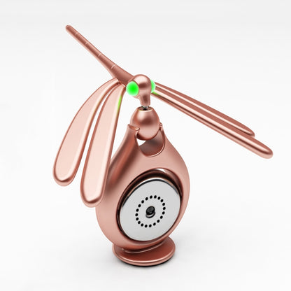 Car Aromatherapy Rotating Balance Dragonfly Creative Perfume Decoration(Rose Gold) - Ornaments by PMC Jewellery | Online Shopping South Africa | PMC Jewellery | Buy Now Pay Later Mobicred