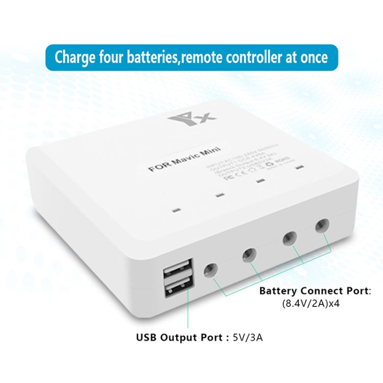 For DJI Mavic Mini Charger Battery USB 6 in 1 Hub Intelligent Battery Controller Charger, Plug Type:AU Plug -  by PMC Jewellery | Online Shopping South Africa | PMC Jewellery | Buy Now Pay Later Mobicred