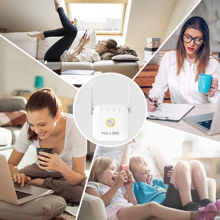 PIX-LINK WR22 300Mbps Wifi Wireless Signal Amplification Enhancement Extender, Plug Type:US Plug(White) - Wireless Routers by PIX-LINK | Online Shopping South Africa | PMC Jewellery | Buy Now Pay Later Mobicred