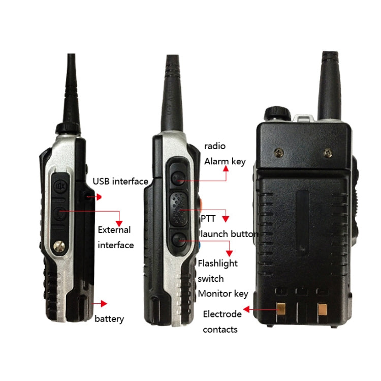 Baofeng BF-B2Plus Outdoor 50km Mini High-power FM Walkie-talkie, Plug Specifications:US Plug - free shipping - PMC Jewellery - Order now!