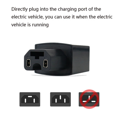 3 PCS Universal Car Intelligent Reverse Connection Lithium Battery Electric Car Mobile Phone Charger, Style:Extended Black Double Port 2A - Battery Charger by PMC Jewellery | Online Shopping South Africa | PMC Jewellery | Buy Now Pay Later Mobicred