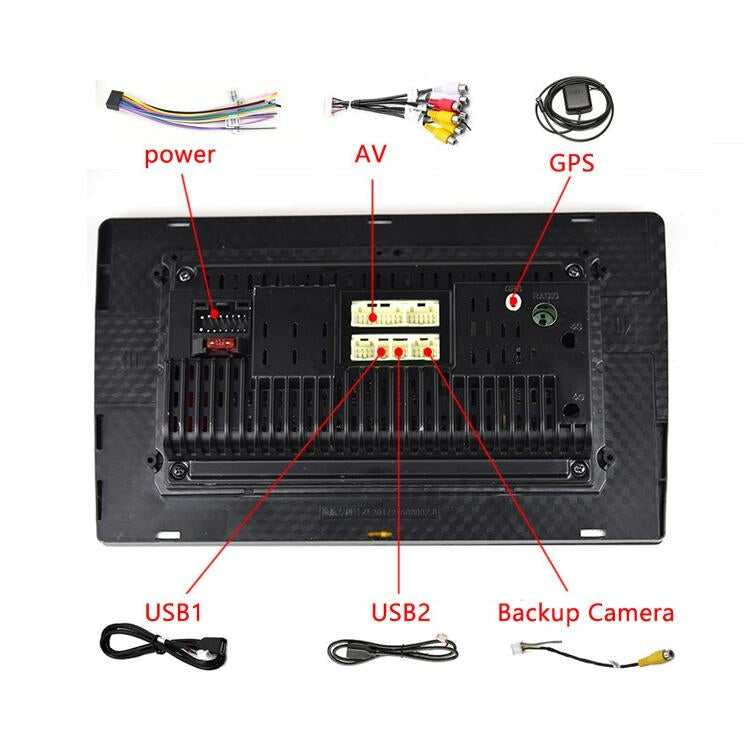 Universal Machine Android Smart Navigation Car Navigation DVD Reversing Video Integrated Machine, Size:9inch 2+32G, Specification:Standard - Car DVD by PMC TechLife | Online Shopping South Africa | PMC TechLife | Buy Now Pay Later Mobicred
