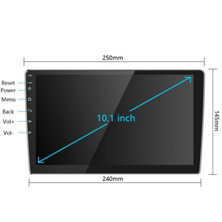 Universal Machine Android Smart Navigation Car Navigation DVD Reversing Video Integrated Machine, Size:10inch 2+16G, Specification:Standard+4 Lights Camera - free shipping - PMC TechLife - Order now!