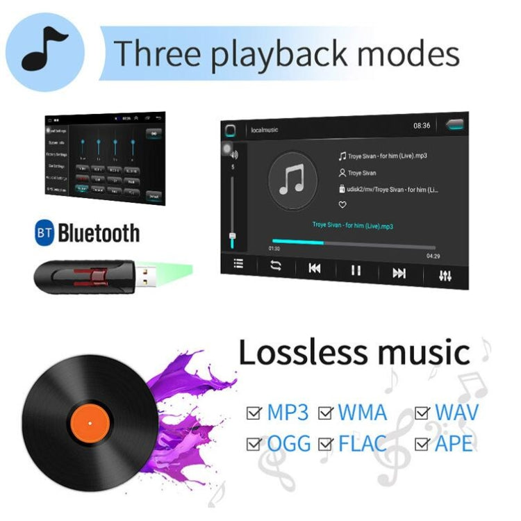 Universal Machine Android Smart Navigation Car Navigation DVD Reversing Video Integrated Machine, Size:10inch 2+32G, Specification:Standard+8 Lights Camera - Car DVD by PMC TechLife | Online Shopping South Africa | PMC TechLife | Buy Now Pay Later Mobicred