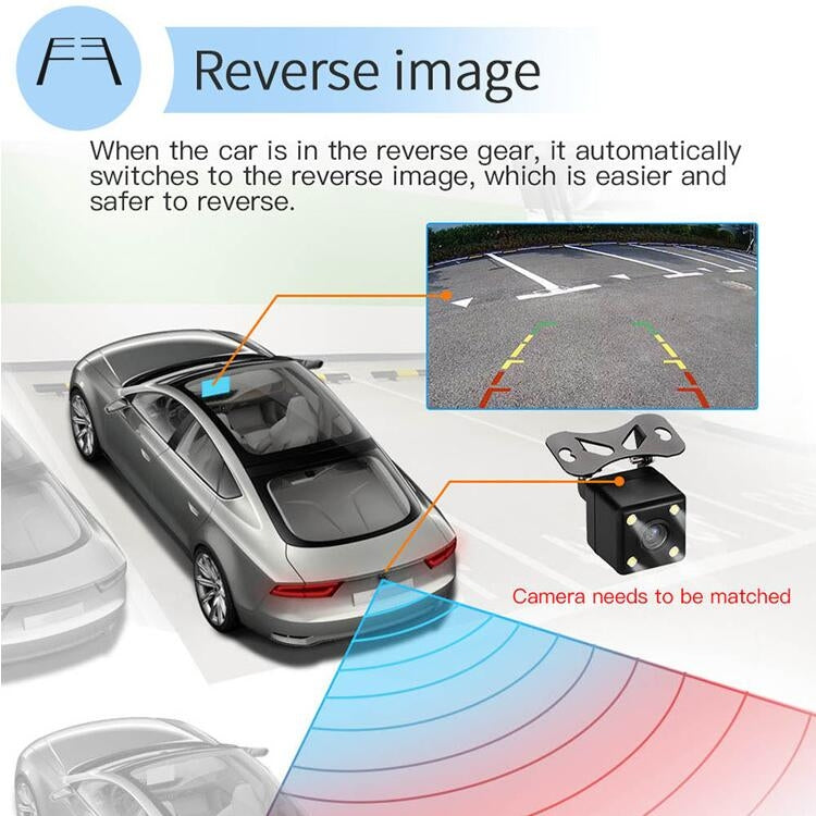 Universal Machine Android Smart Navigation Car Navigation DVD Reversing Video Integrated Machine, Size:10inch 2+32G, Specification:Standard+12 Lights Camera - Car DVD by PMC TechLife | Online Shopping South Africa | PMC TechLife | Buy Now Pay Later Mobicred